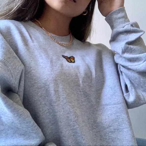 c u s t o m ✨ cozy butterfly crewneck🦋 - Picture 6 of 12